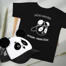 Cargar imagen en el visor de la galería, Vaikiški marškinėliai su panda &quot;Fantastiškai pandastiškai&quot; 2-5 metai
