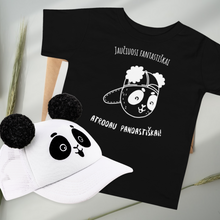 Cargar imagen en el visor de la galería, Vaikiški marškinėliai su panda &quot;Fantastiškai pandastiškai&quot; 2-5 metai
